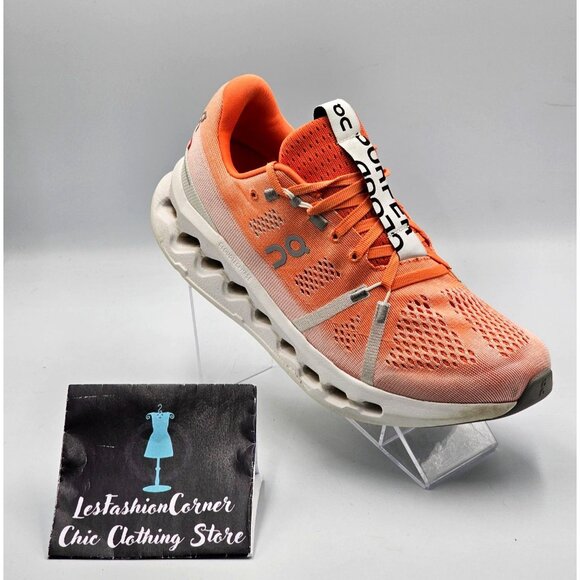 On Cloud Men's Orange Cloudsurfer Lightweight Running Shoes Mesh Upper Sz 8 2903 - Picture 15 of 16